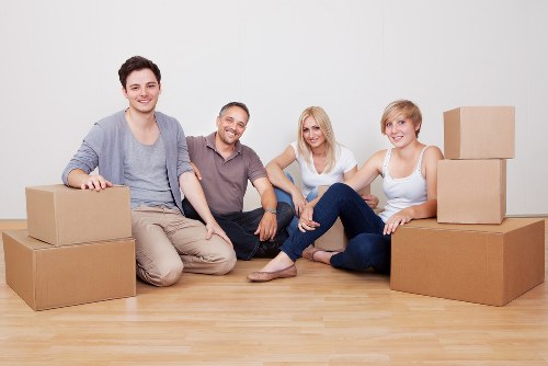 Packing boxes into a mobile self storage container